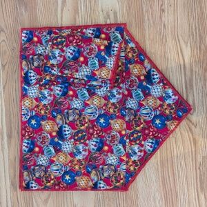 Set of 4 handmade Christmas placemats and napkins